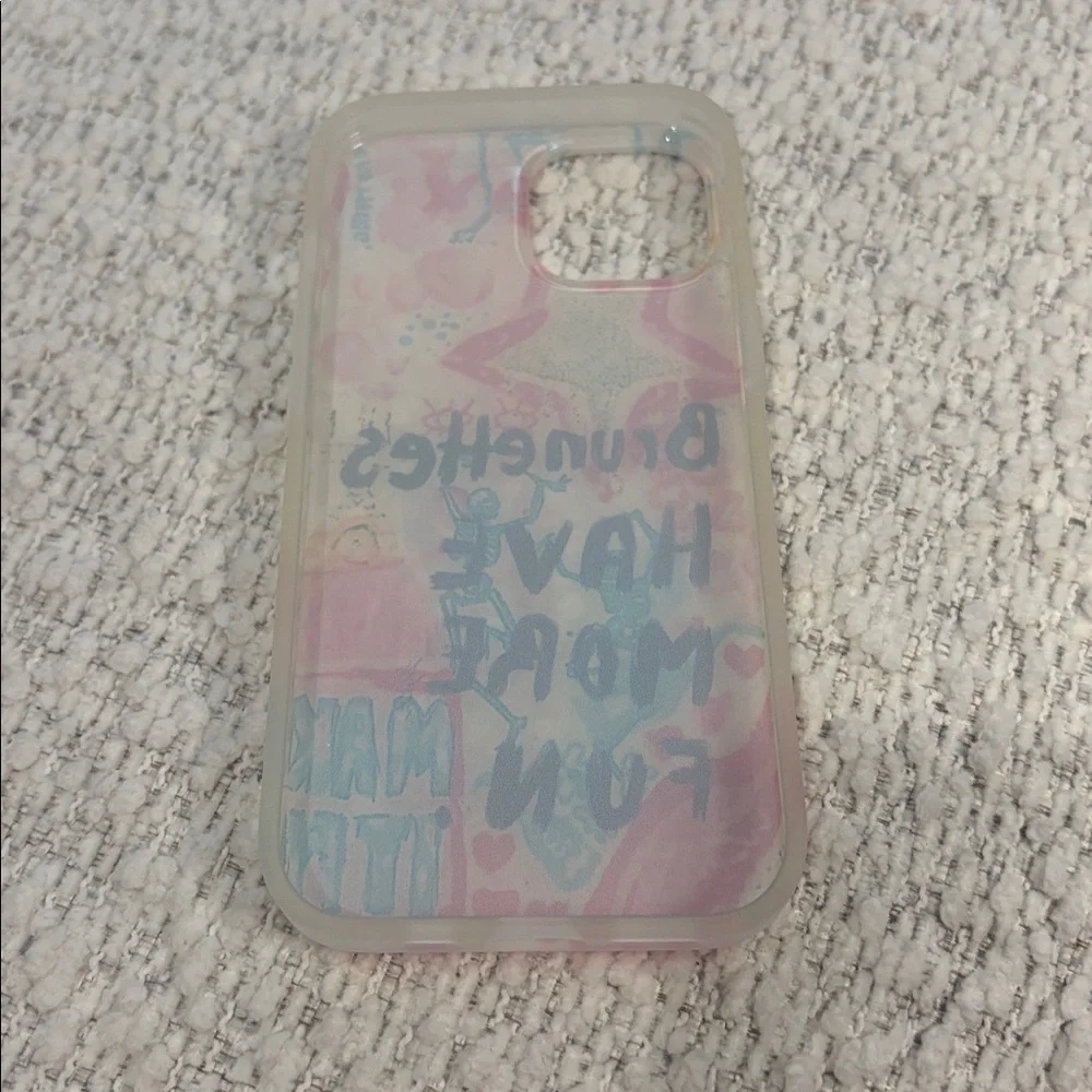brunettes have more fun phone case